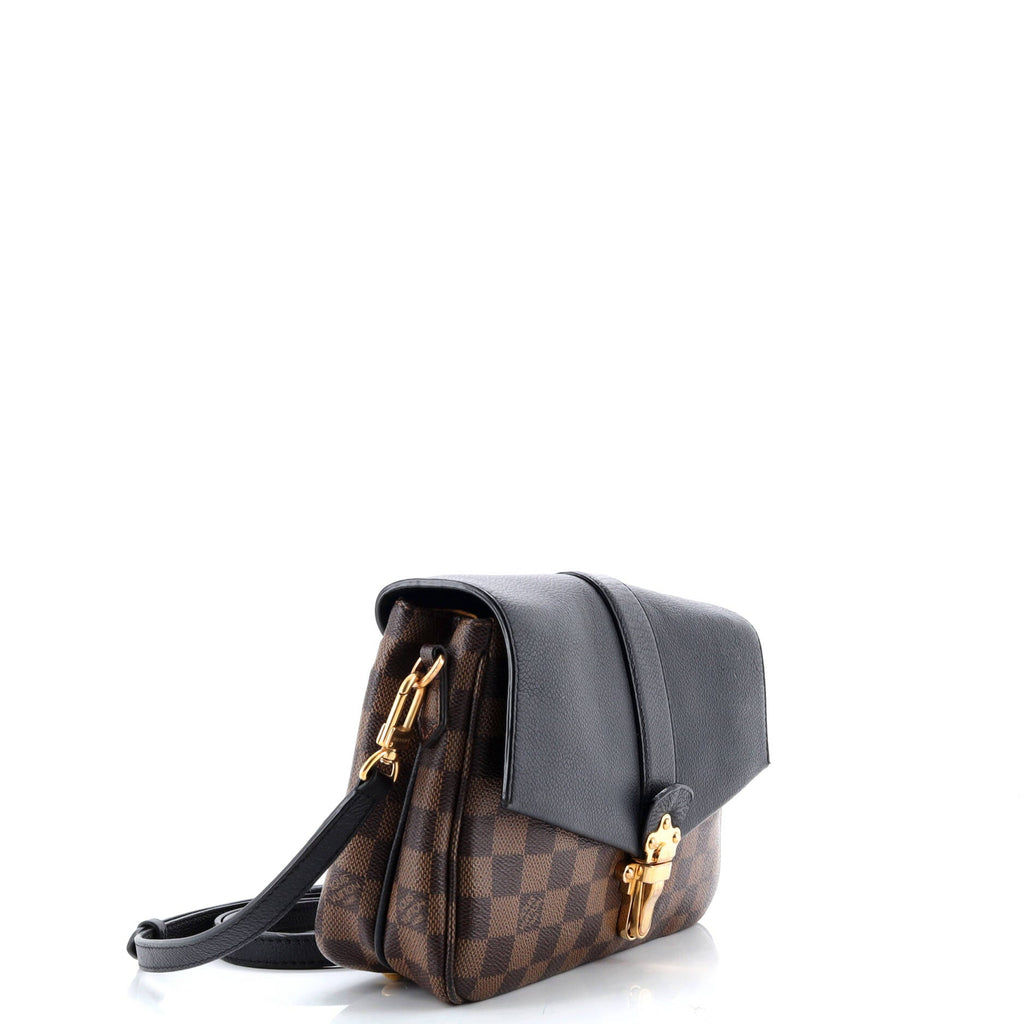 Clapton Handbag Damier and Leather PM