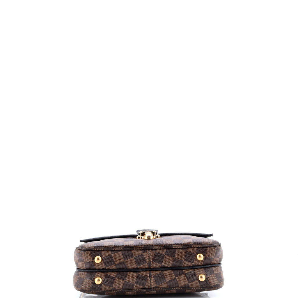 Clapton Handbag Damier and Leather PM