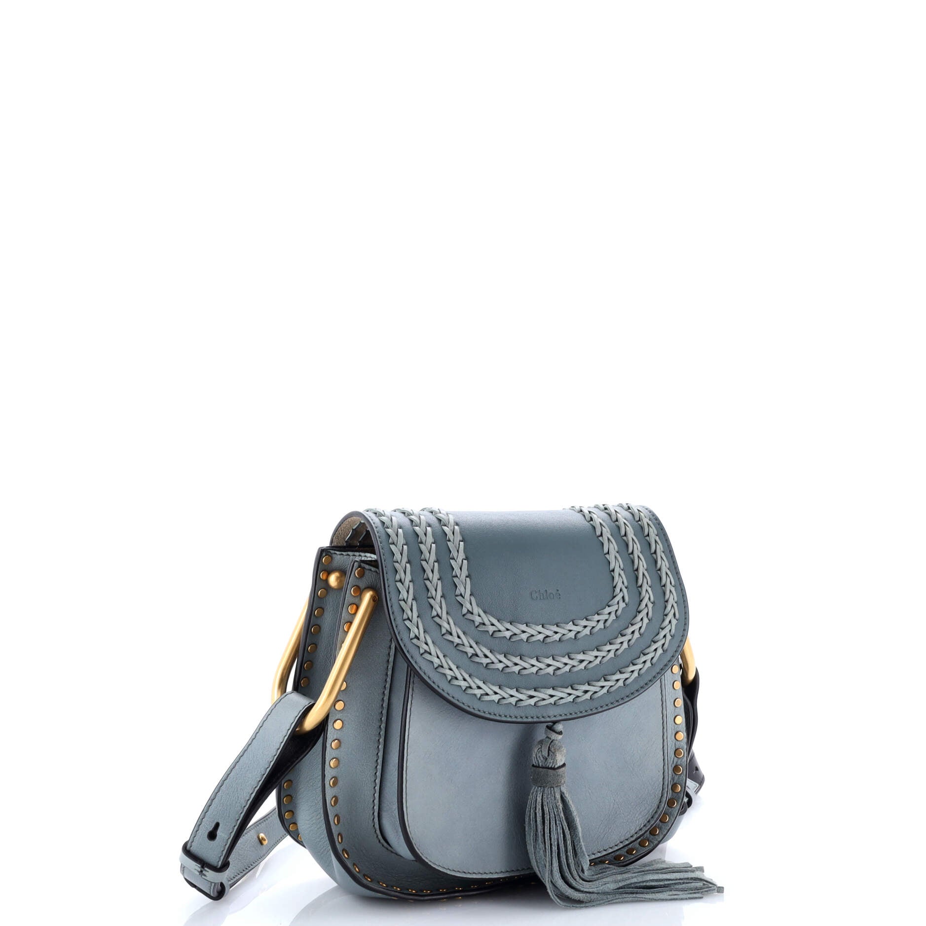 Hudson Handbag Whipstitch Leather Small