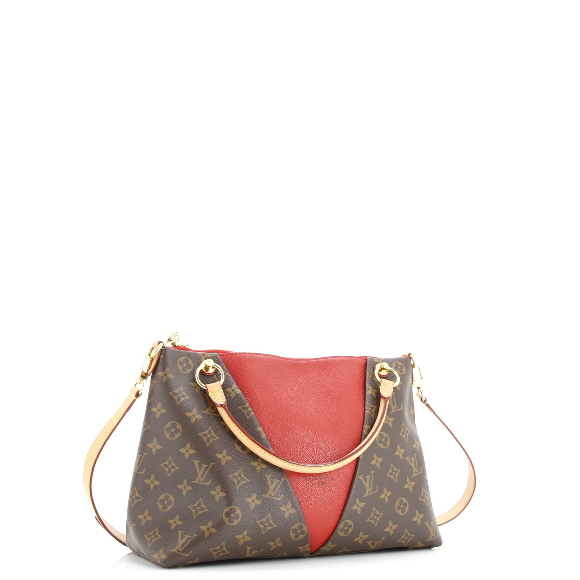 V Tote Monogram Canvas and Leather MM