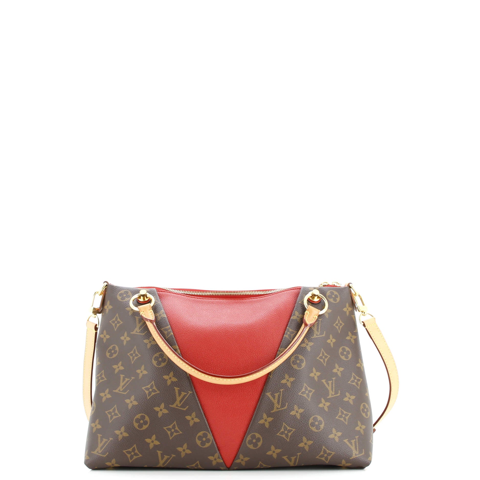 V Tote Monogram Canvas and Leather MM