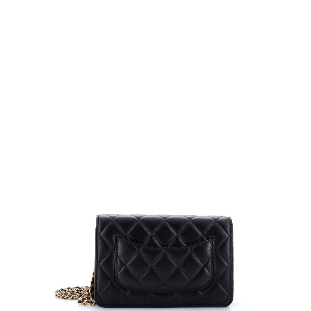 Coco Love CC Heart Wallet on Chain Quilted Lambskin