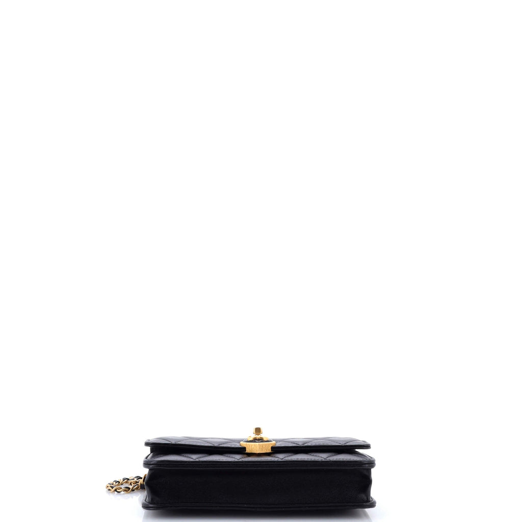 Coco Love CC Heart Wallet on Chain Quilted Lambskin