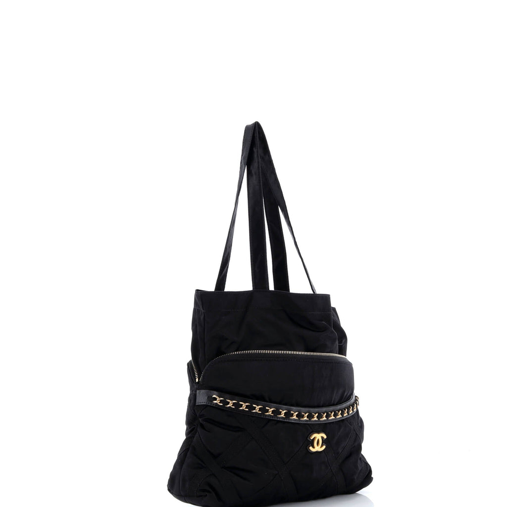 Lifestyle Foldable Tote Nylon with Grosgrain