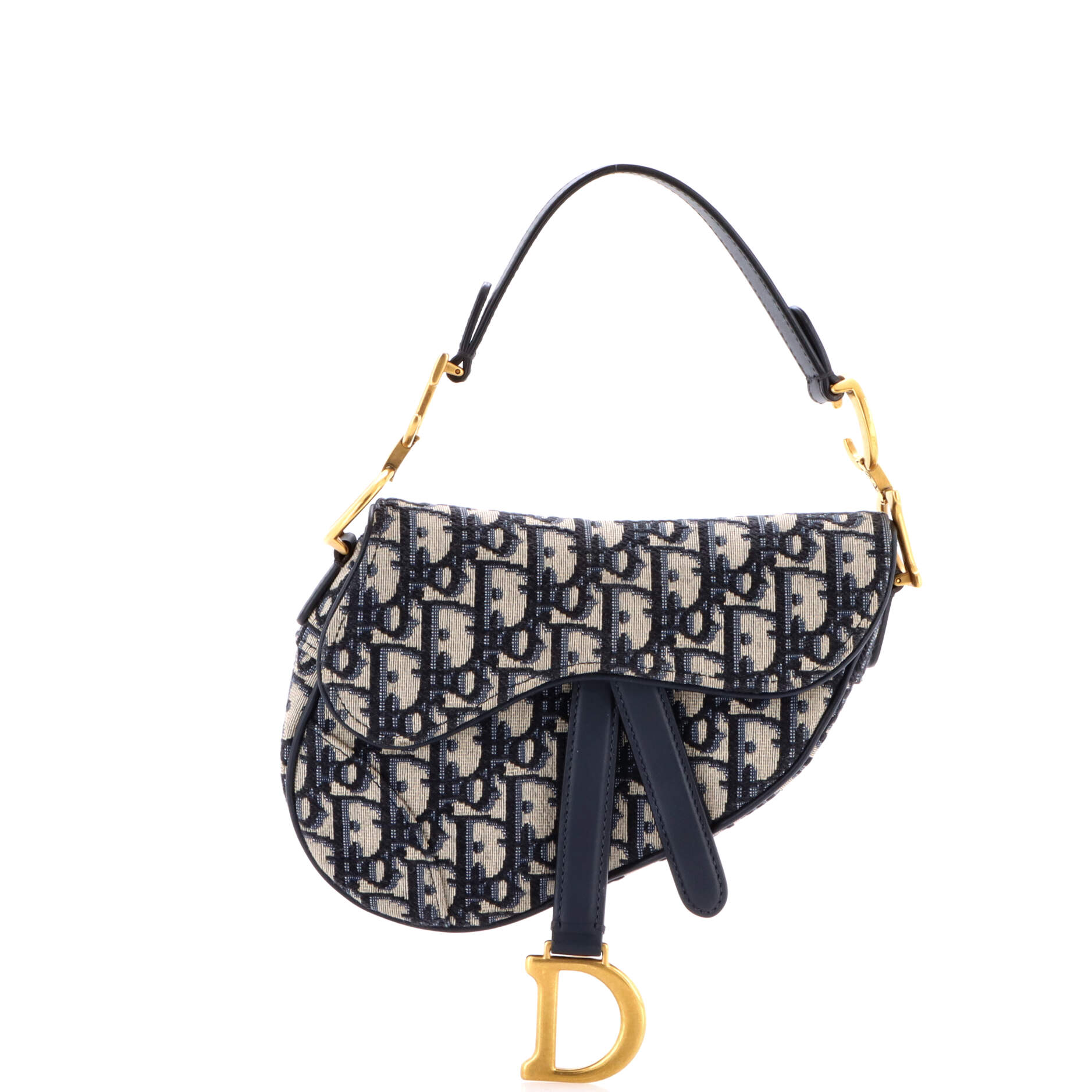 Saddle Handbag Oblique Canvas Mini