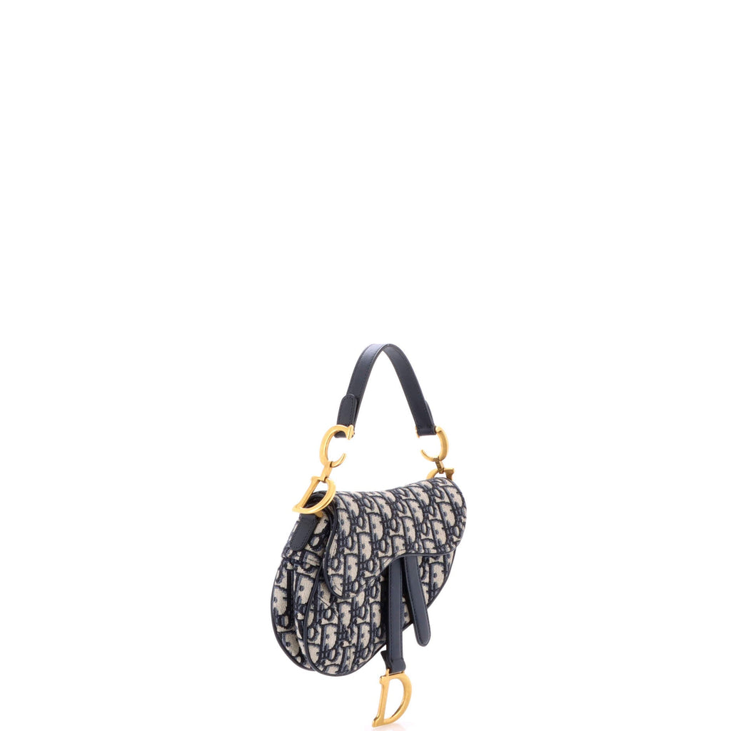 Saddle Handbag Oblique Canvas Mini