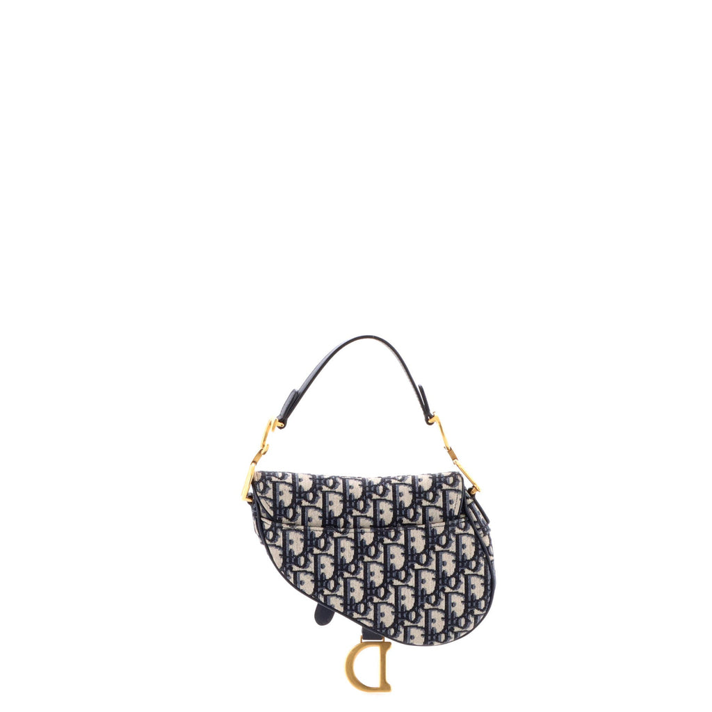 Saddle Handbag Oblique Canvas Mini