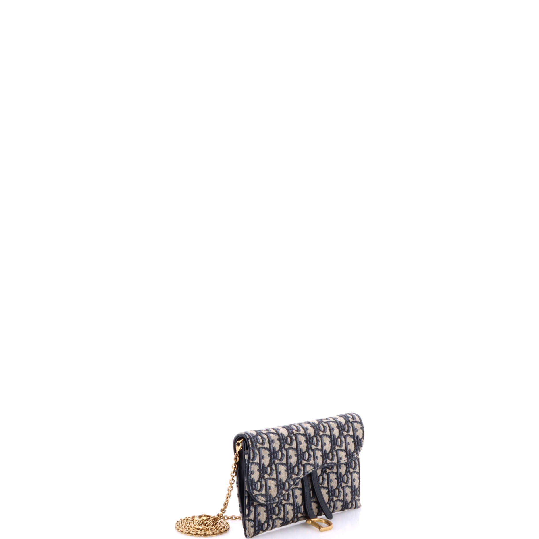 Saddle Chain Wallet Oblique Canvas