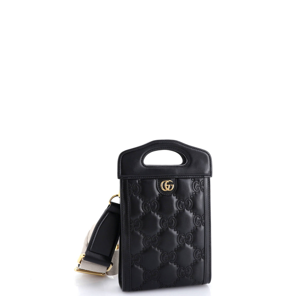 Top Handle Crossbody Bag GG Matelasse Leather Mini