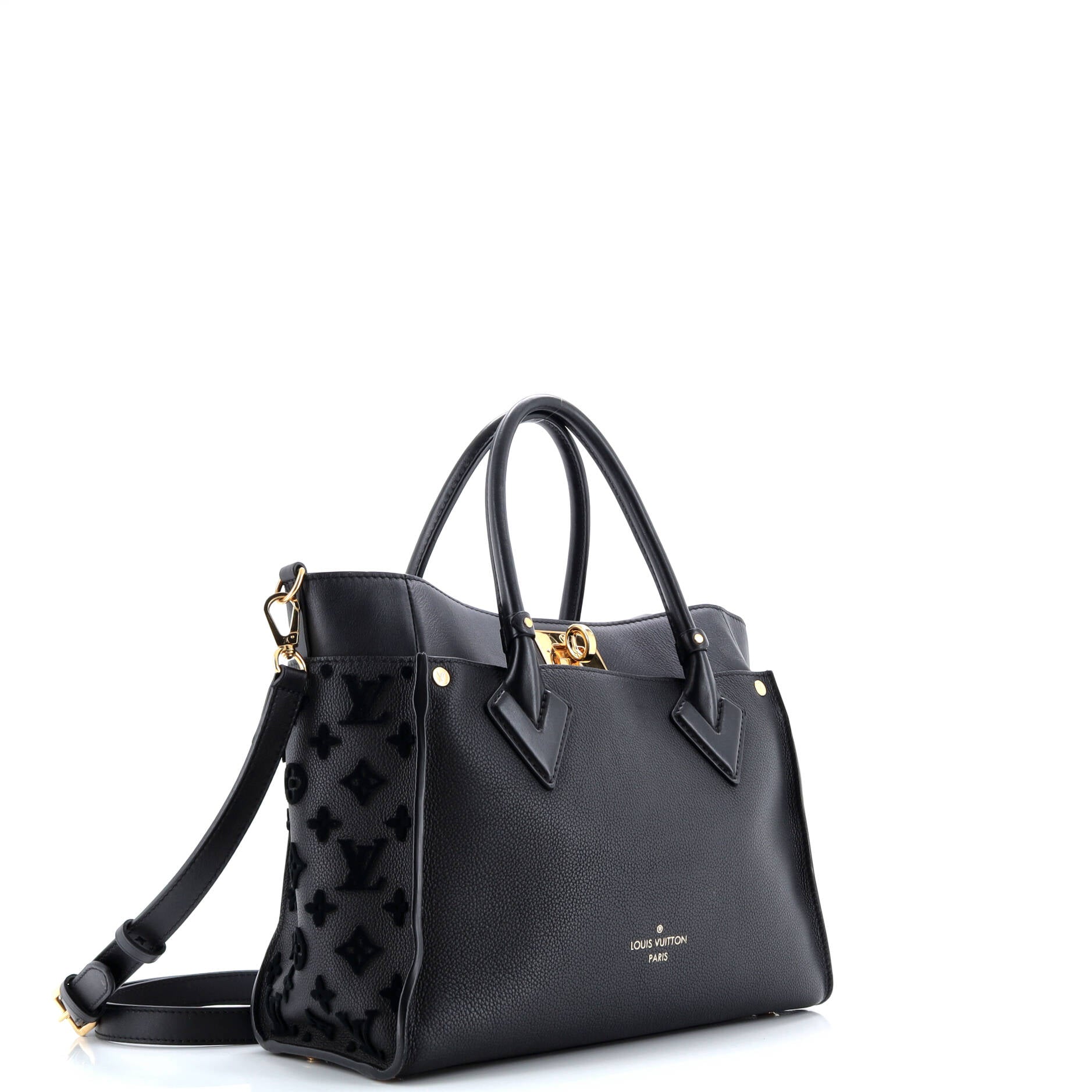 On My Side Tote Monogram Tuffetage Leather MM
