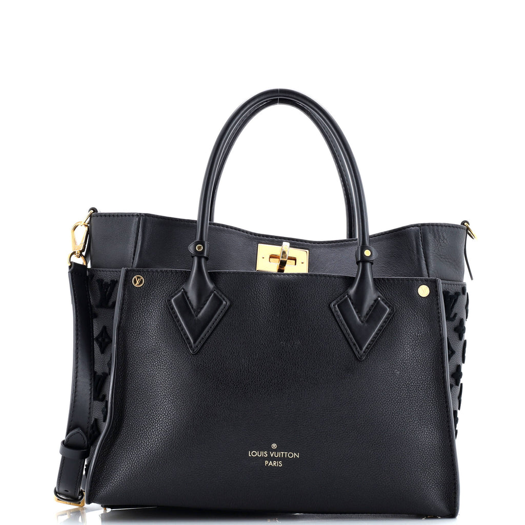 On My Side Tote Monogram Tuffetage Leather MM