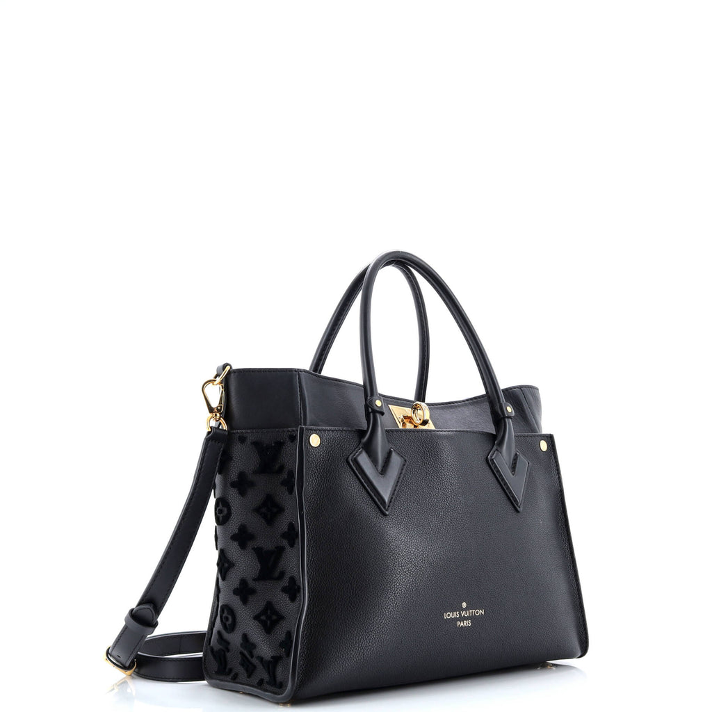 On My Side Tote Monogram Tuffetage Leather MM