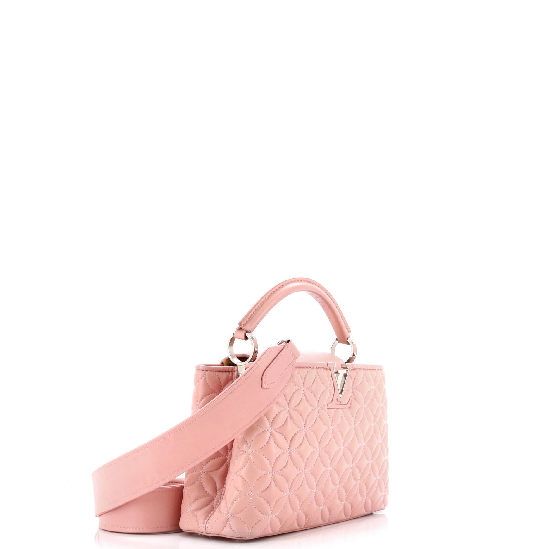 Capucines Bag Monogram Flower Quilted Lambskin BB