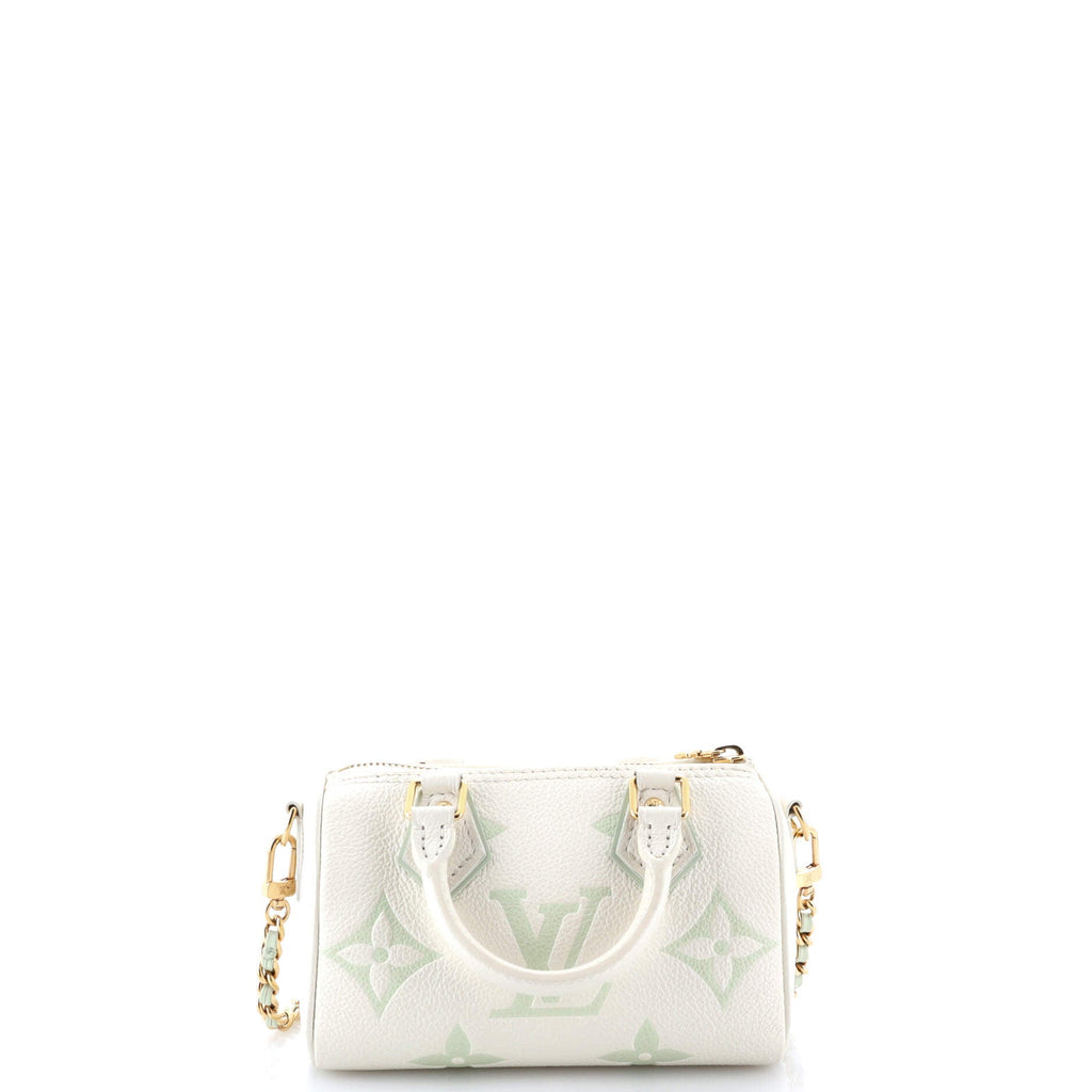 Chain Speedy Bandouliere NM Bag Bicolor Monogram Empreinte Giant Nano