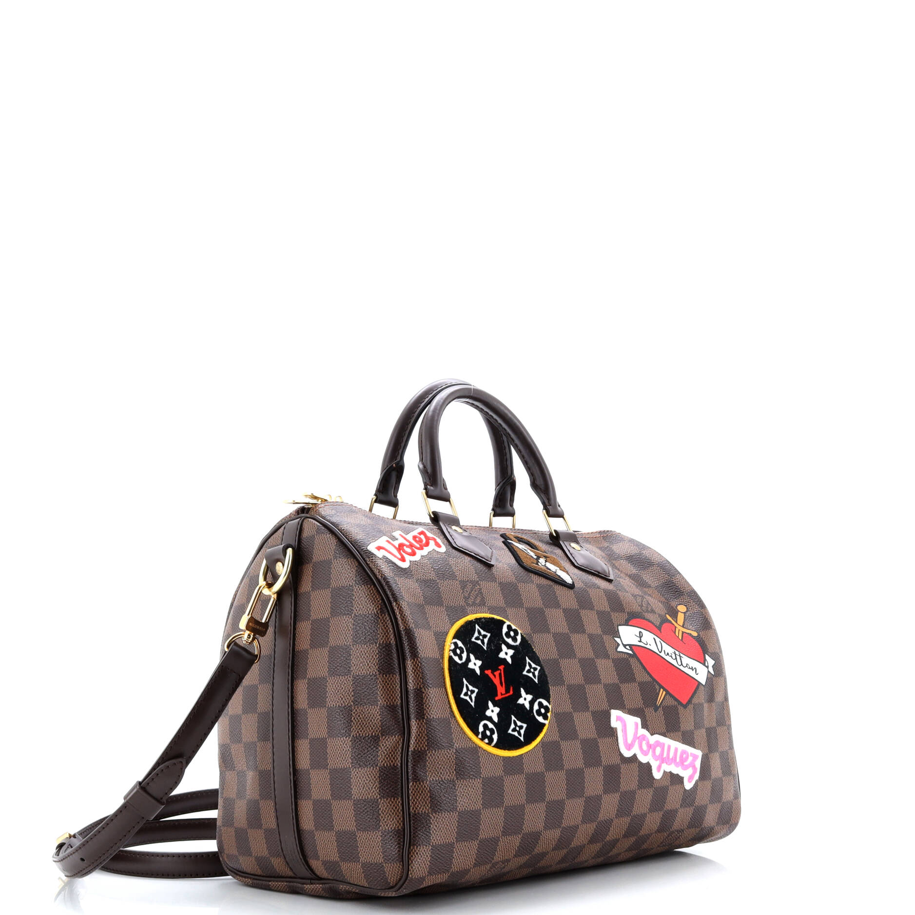 Speedy Bandouliere Bag Limited Edition Patches Damier 30