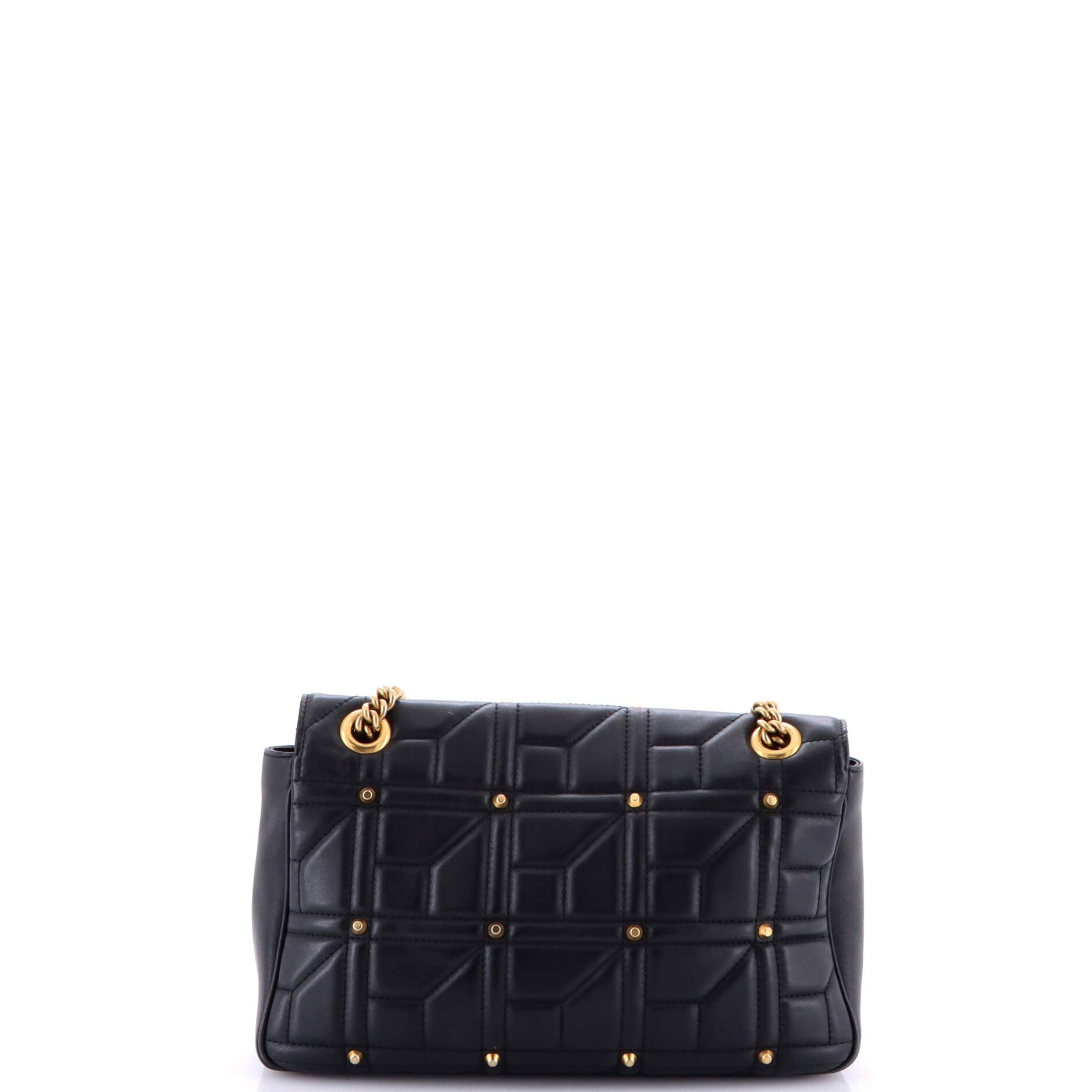 GG Marmont Flap Bag Studded Matelasse Leather Medium