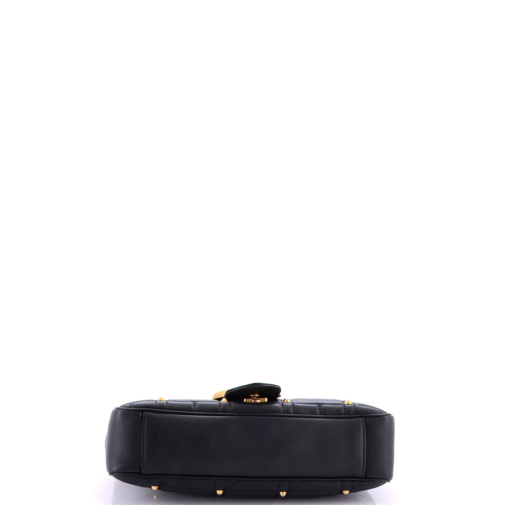 GG Marmont Flap Bag Studded Matelasse Leather Medium