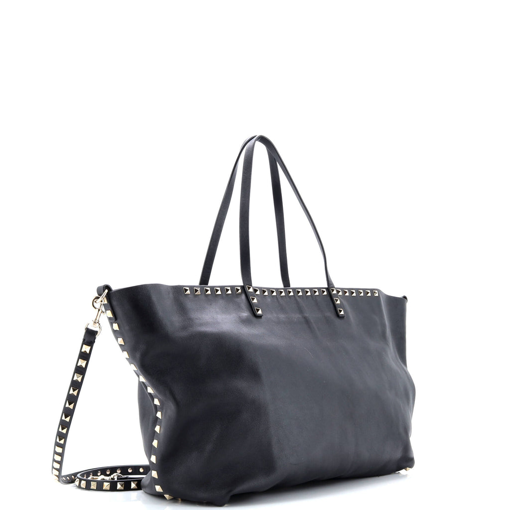 Rockstud Easy Tote Leather Large