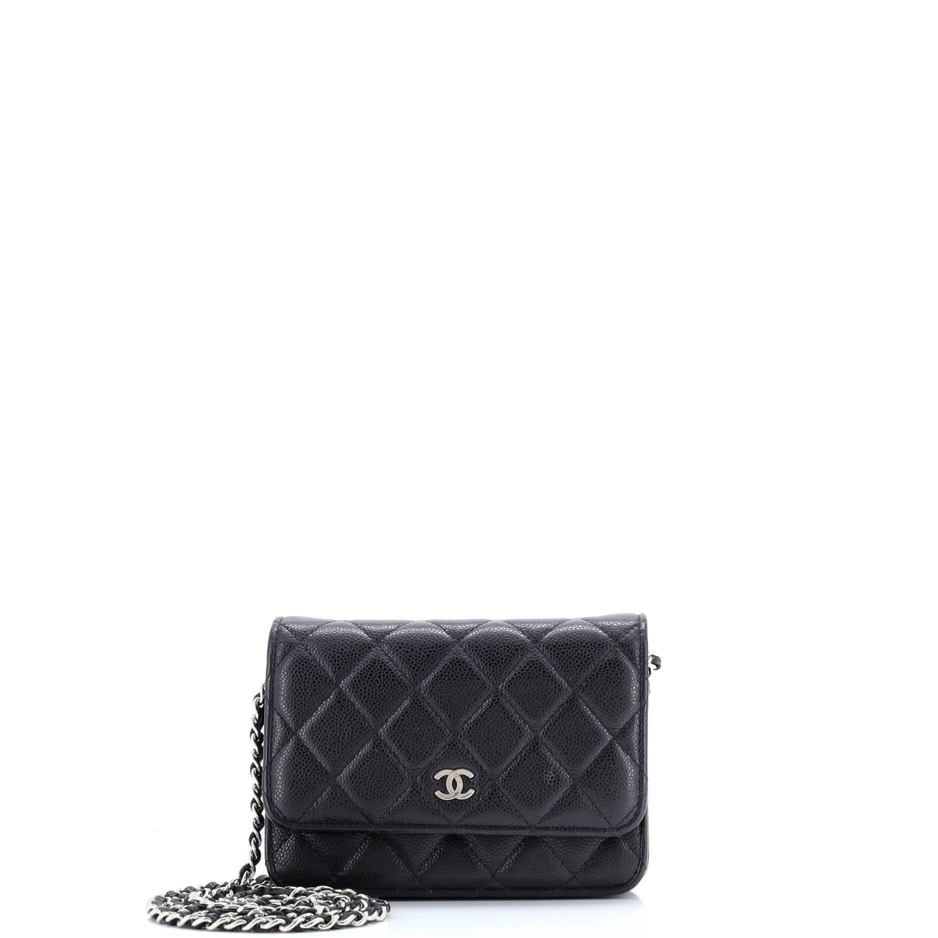 Wallet on Chain Quilted Caviar Mini
