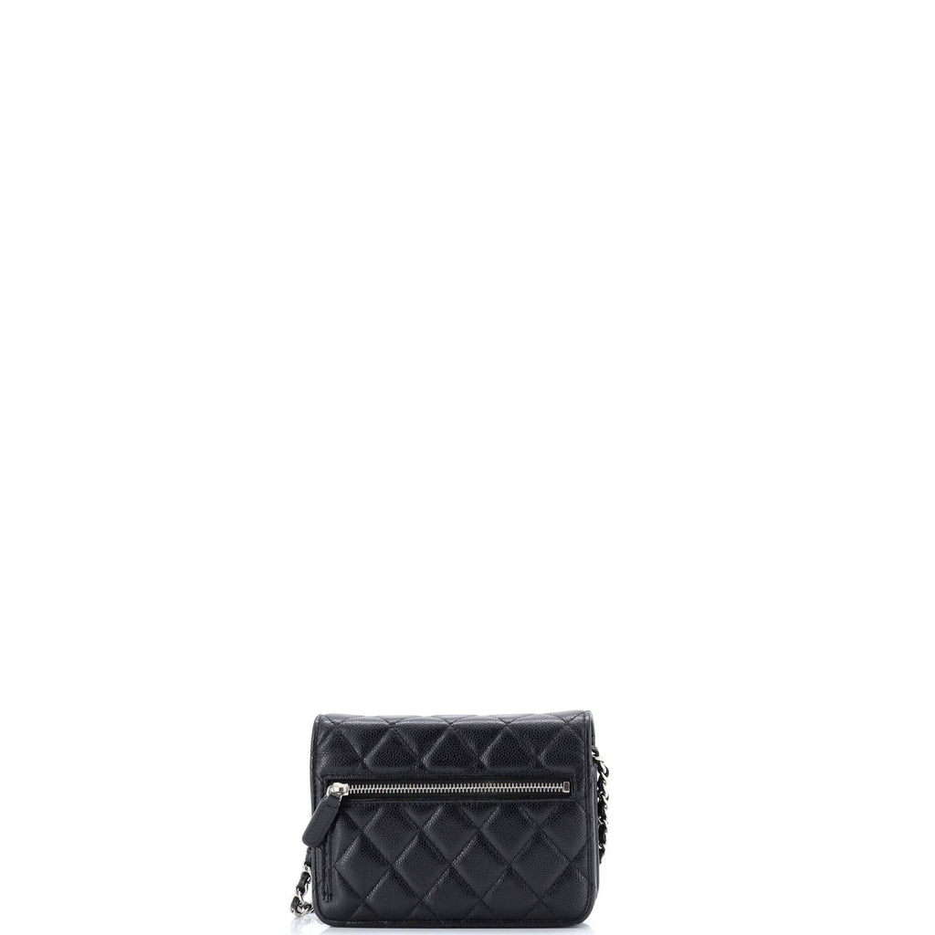 Wallet on Chain Quilted Caviar Mini
