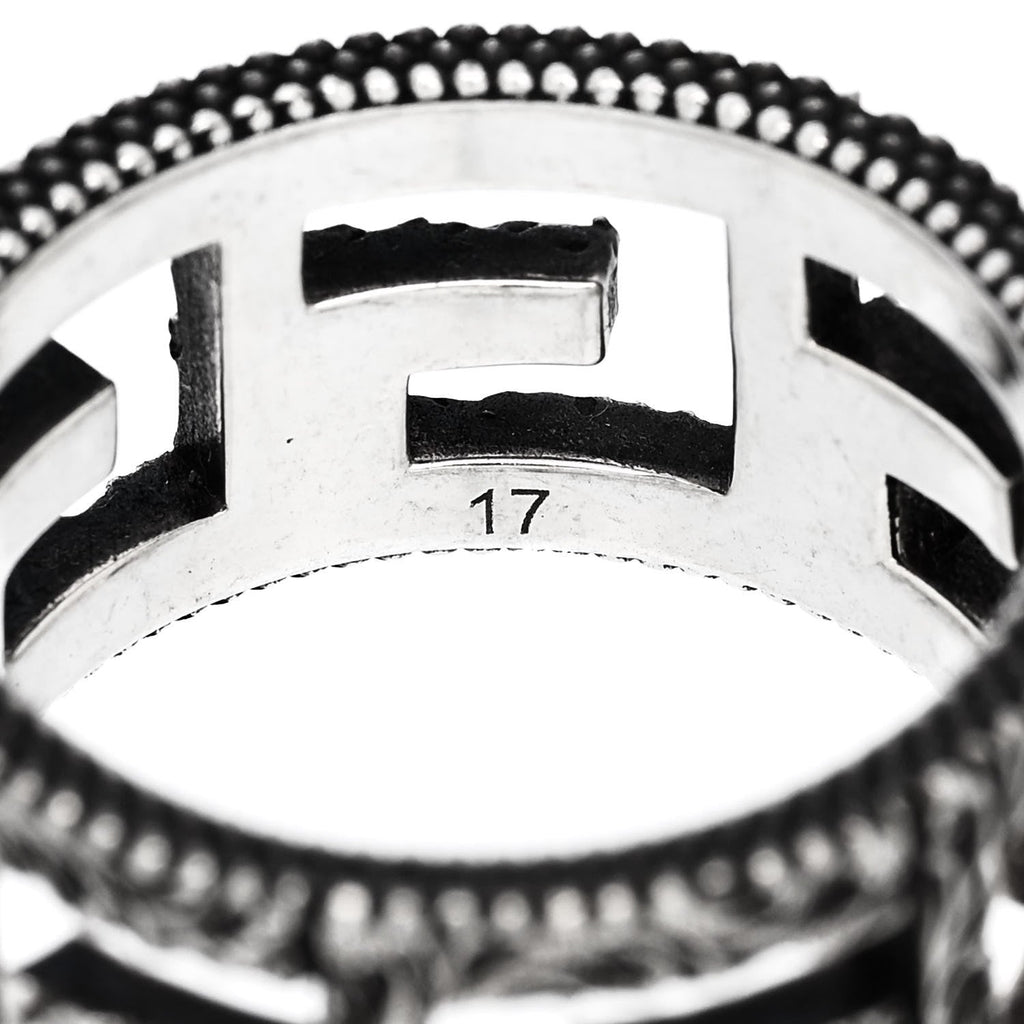 Sterling Silver Wide Square G Band Ring 56 7.5