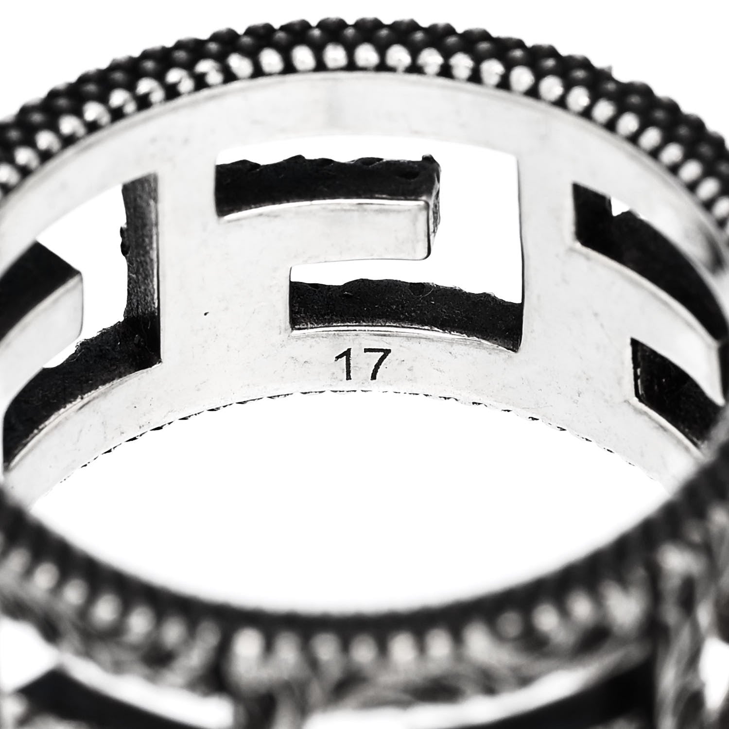 Sterling Silver Wide Square G Band Ring 56 7.5