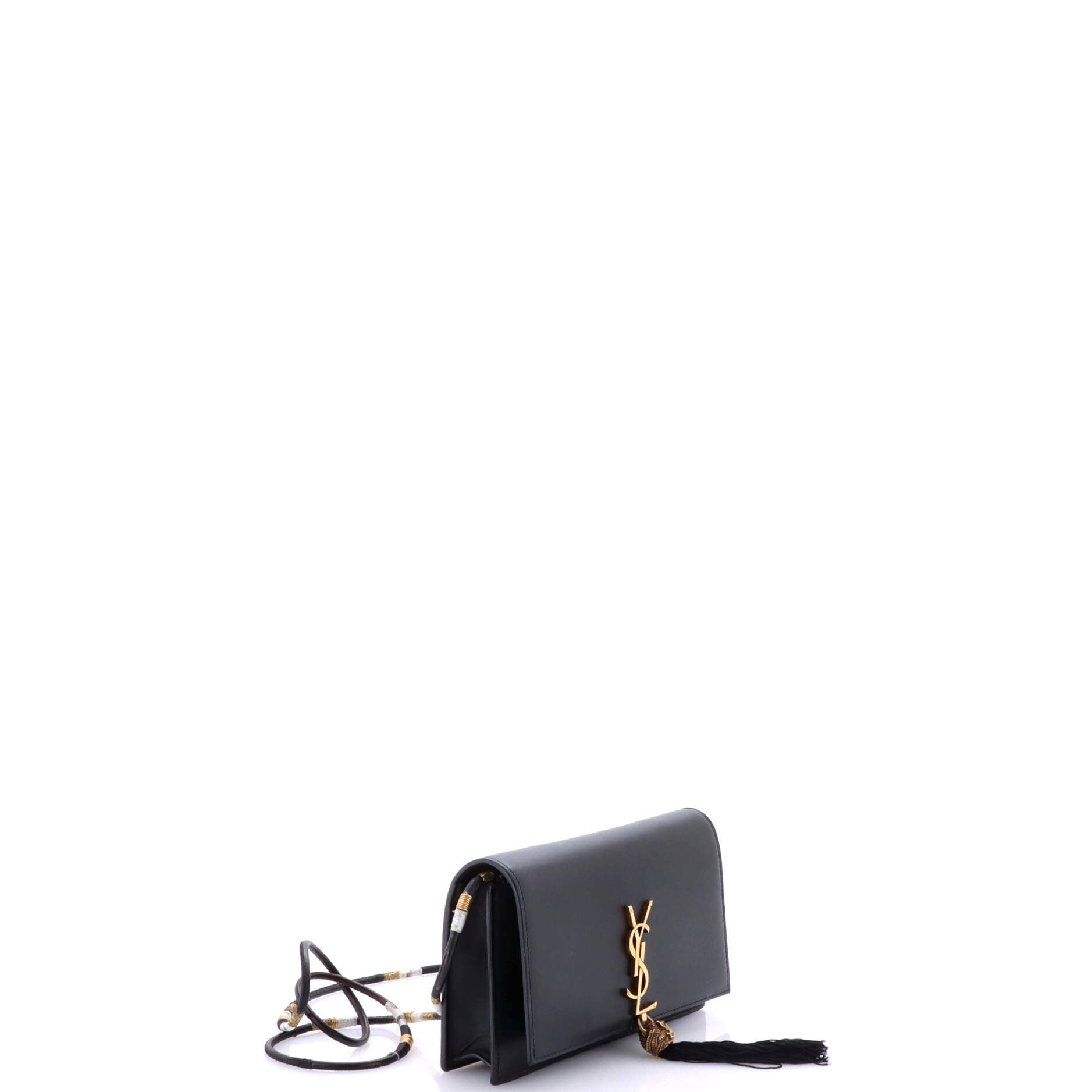 Classic Monogram Tassel Crossbody Bag Leather Small