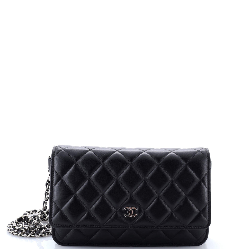 Wallet on Chain Quilted Lambskin
