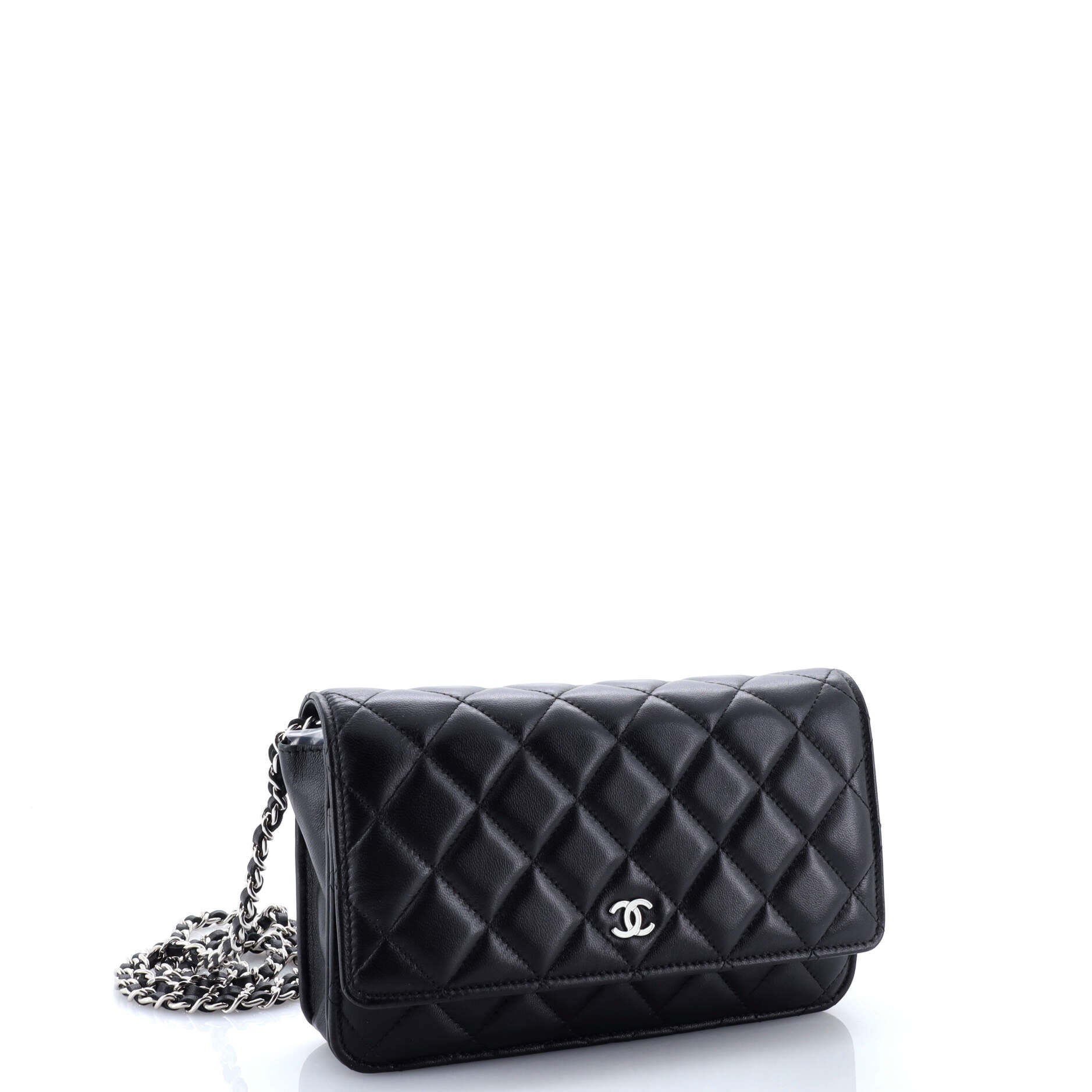 Wallet on Chain Quilted Lambskin