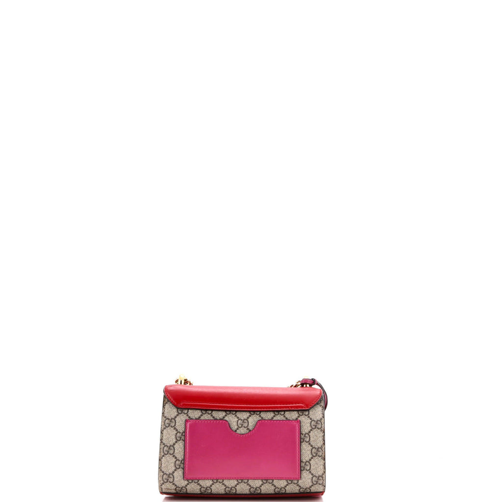 Padlock Shoulder Bag GG Coated Canvas and Leather Small