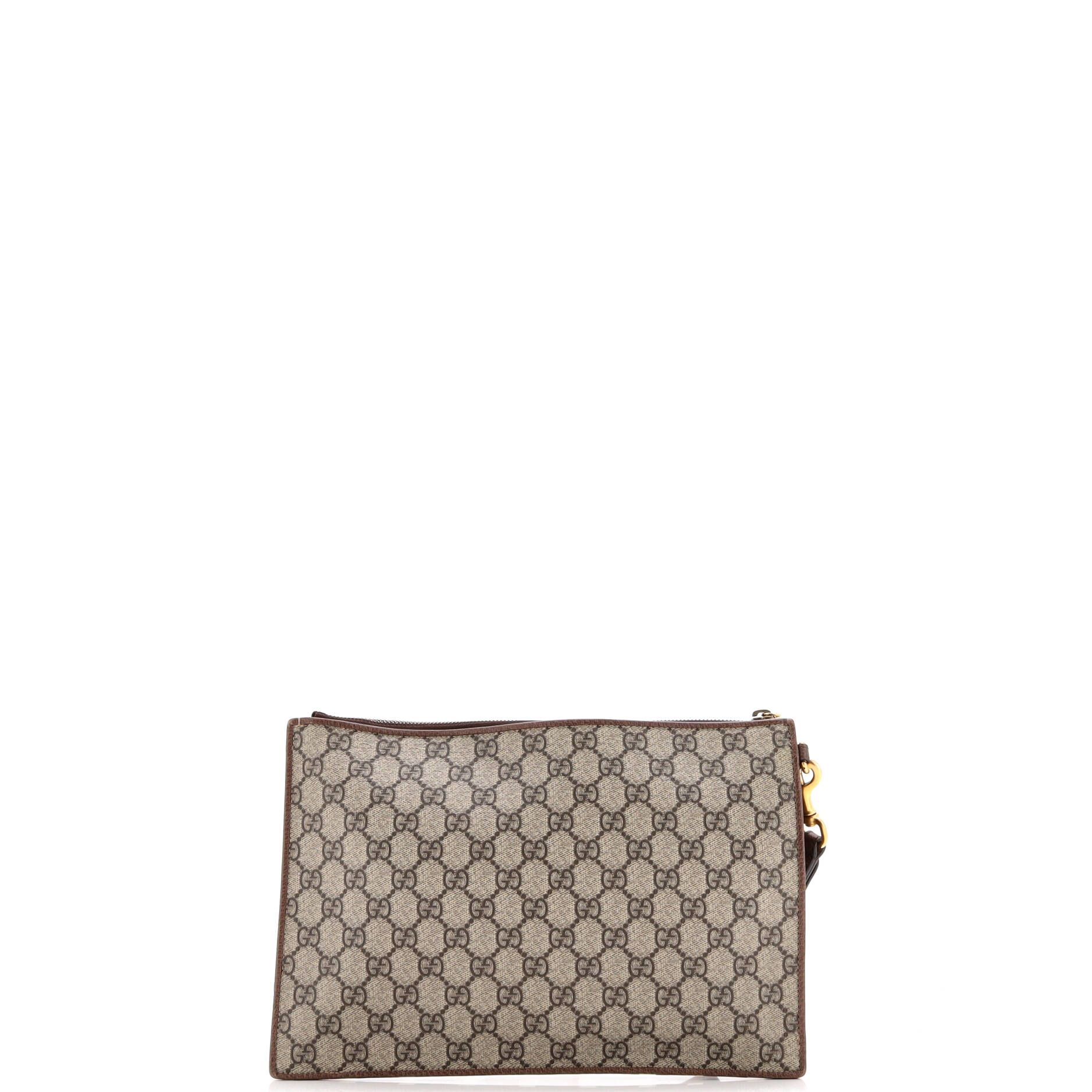 Courrier Pouch GG Coated Canvas with Applique