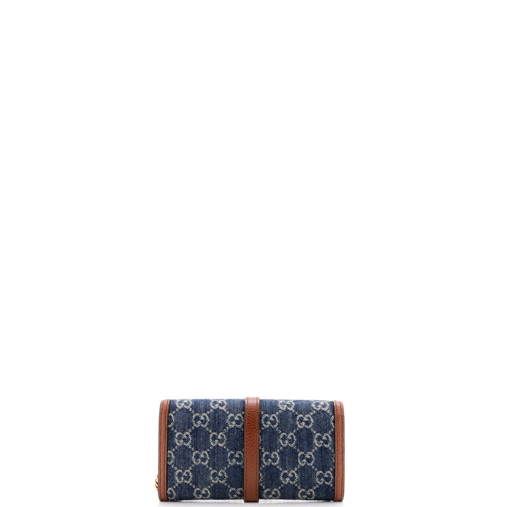 Jackie 1961 Continental Chain Wallet GG Denim