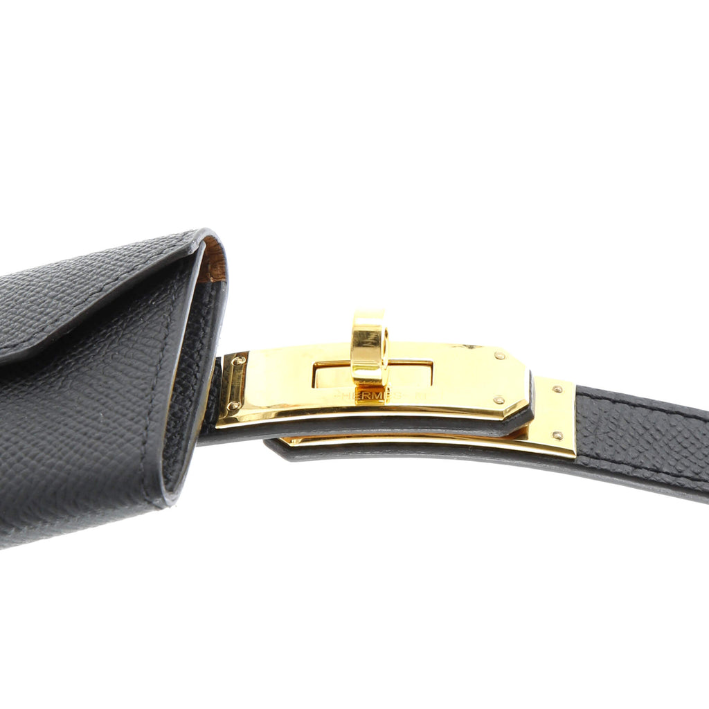 Kelly Pocket Belt Leather Thin 90