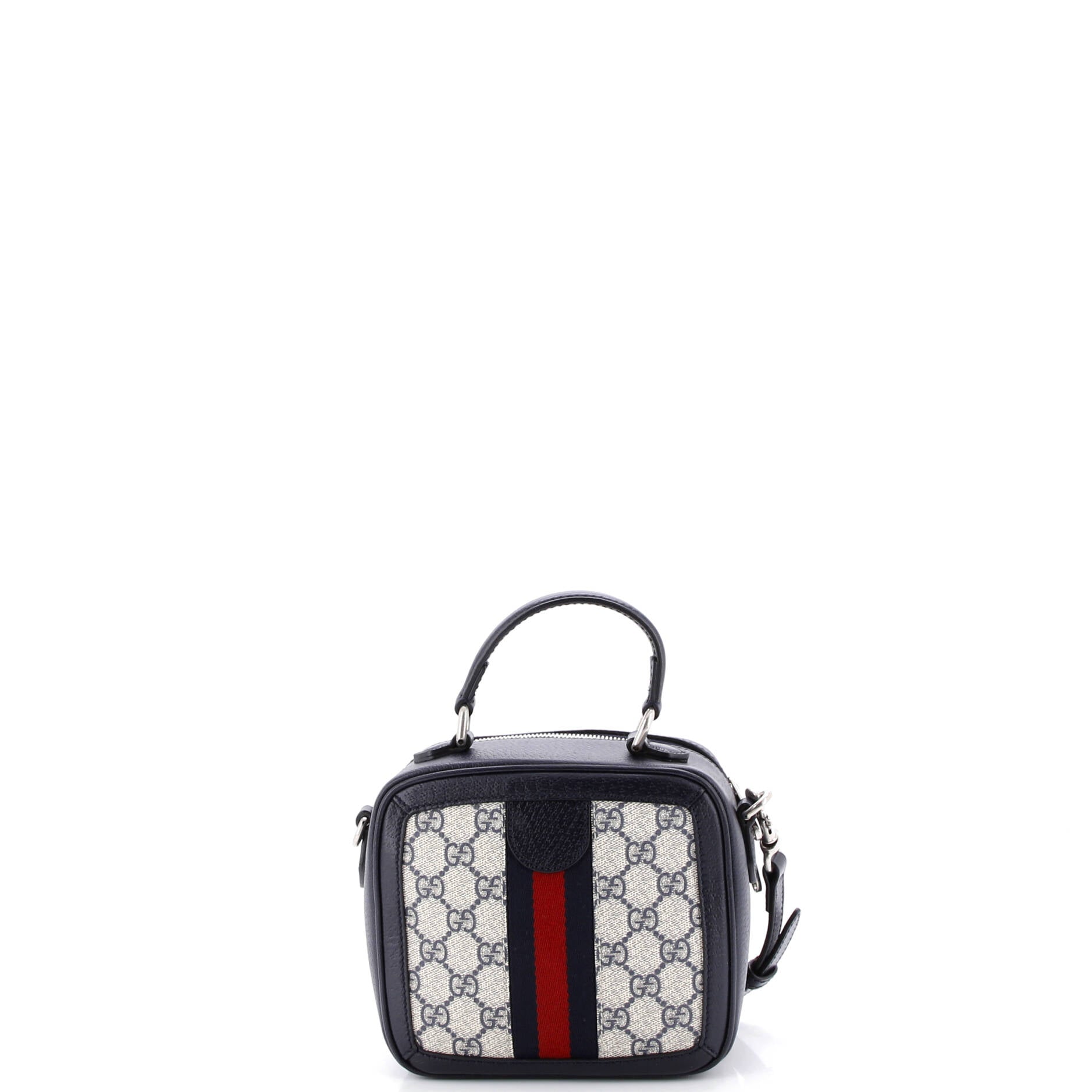 Ophidia Zip Around Top Handle Bag GG Coated Canvas with Leather Mini