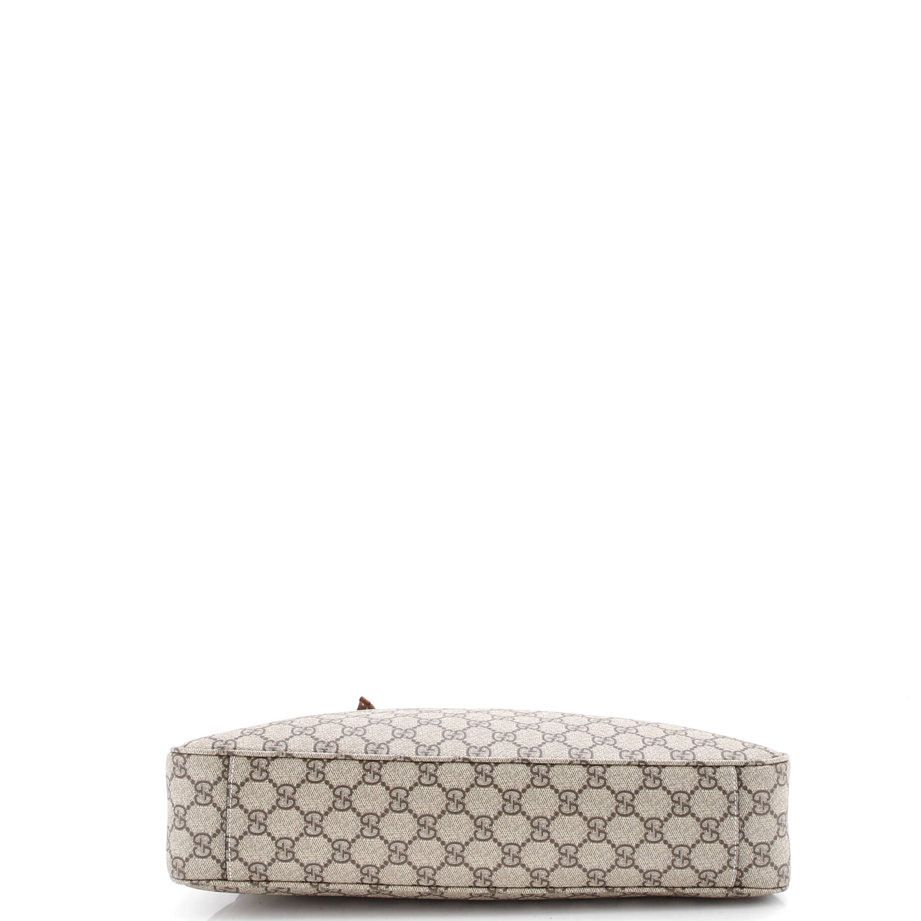 Emblem Shoulder Bag GG Coated Canvas with Leather Large