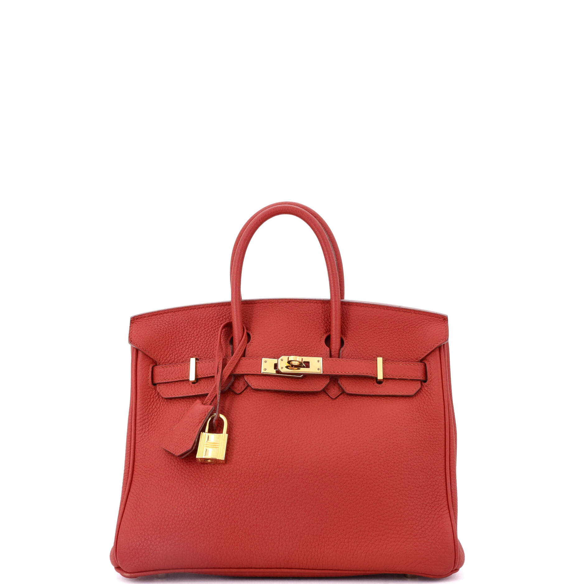 Birkin Handbag Vermillon Togo with Gold Hardware 25