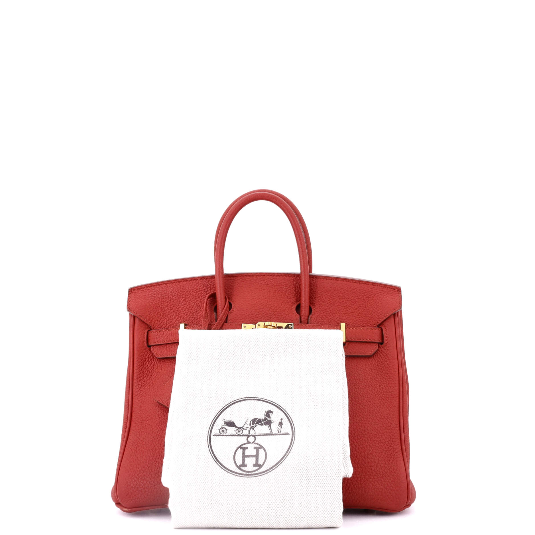 Birkin Handbag Vermillon Togo with Gold Hardware 25