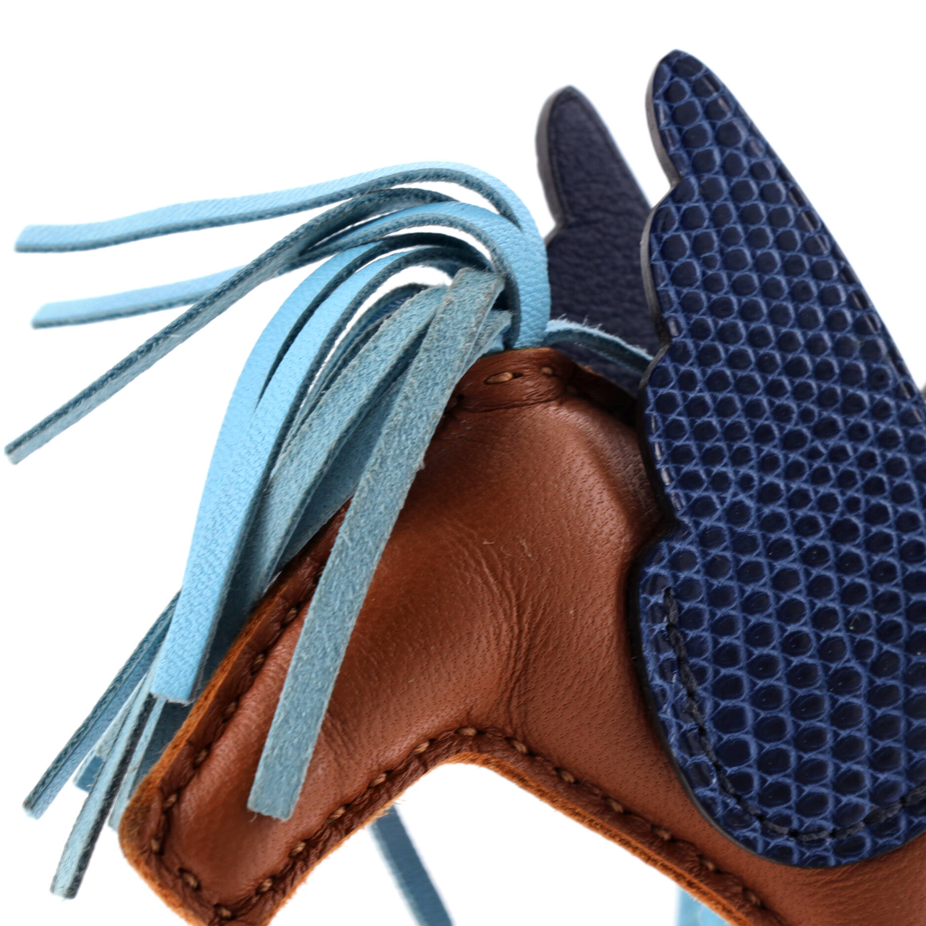 Pegase Rodeo Touch Bag Charm Leather with Lizard PM