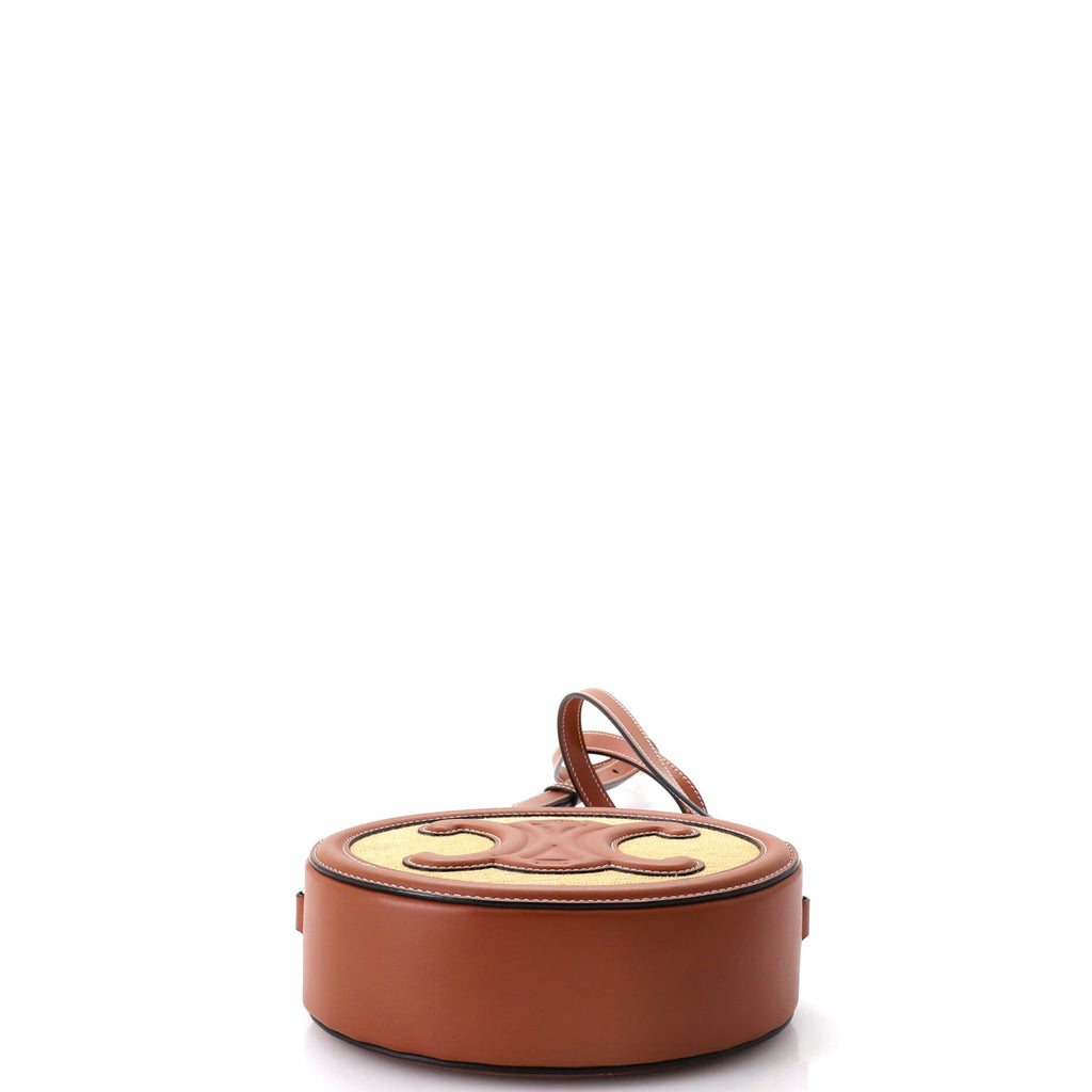 Triomphe Oval Crossbody Bag Canvas and Leather