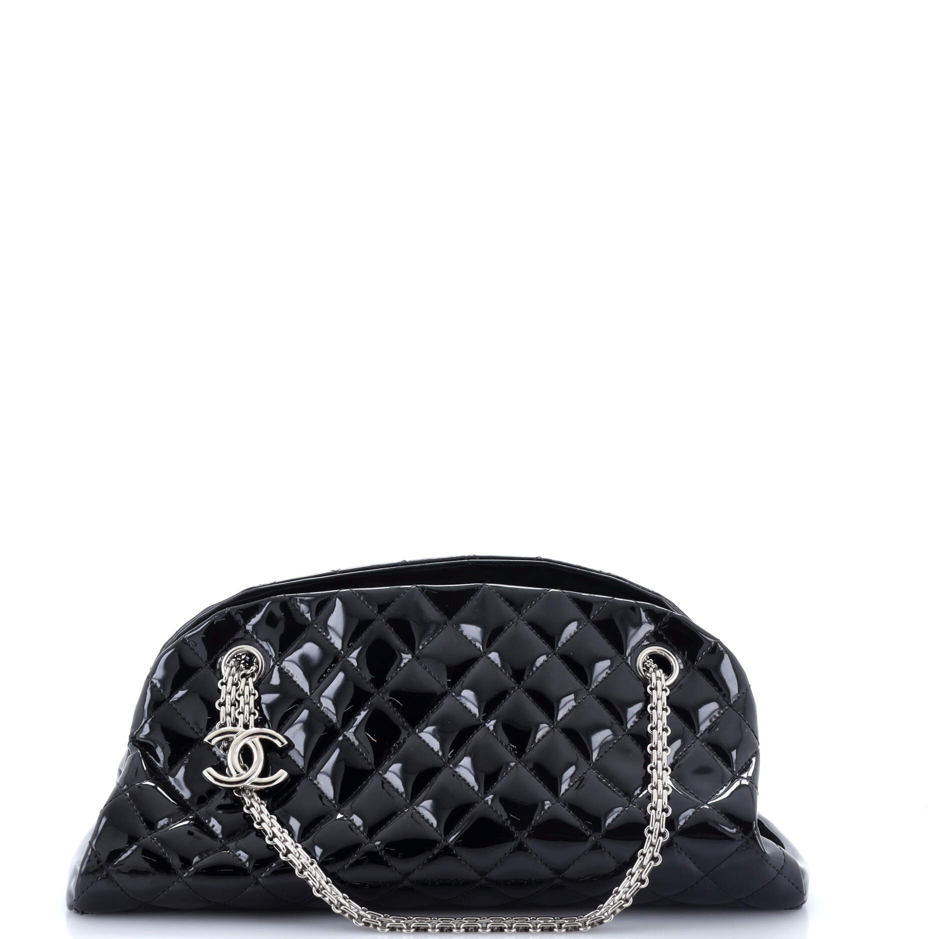 Just Mademoiselle Bag Quilted Patent Medium