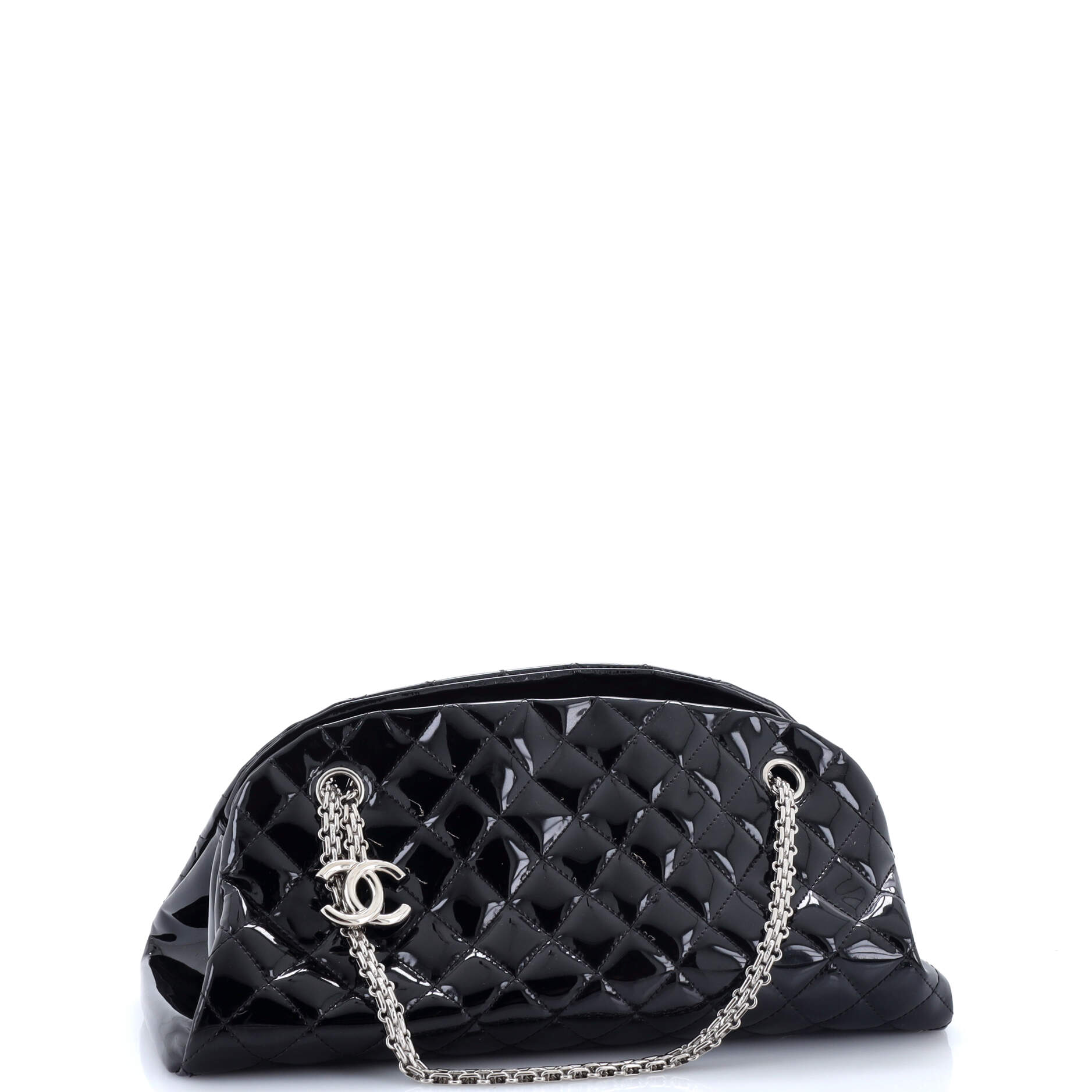 Just Mademoiselle Bag Quilted Patent Medium