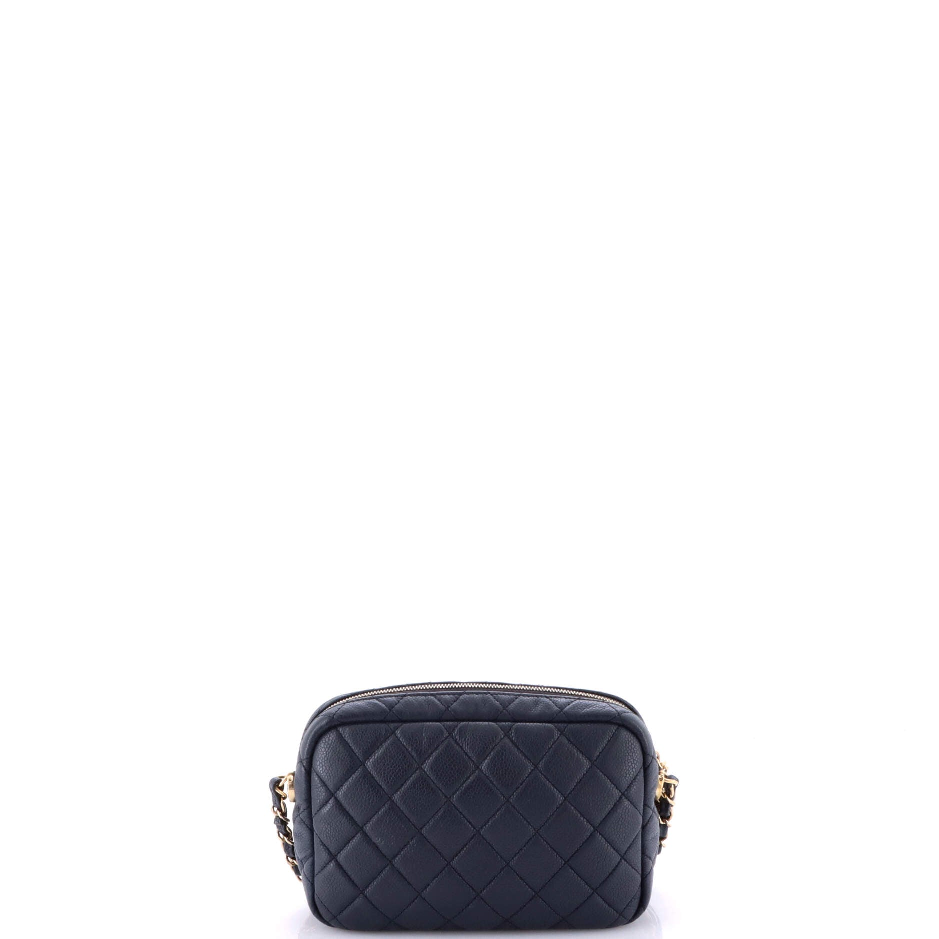 Coco Tassel Camera Case Quilted Caviar Medium