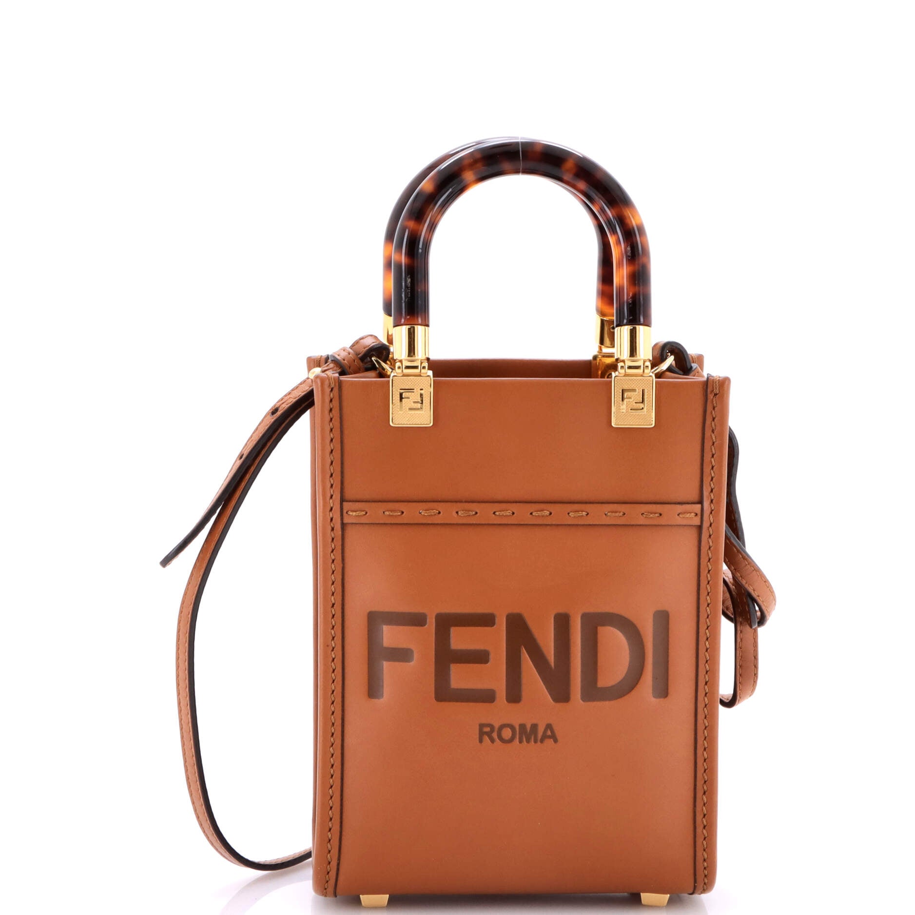 Sunshine Shopper Tote Leather Mini