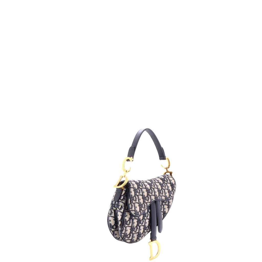 Saddle Handbag Oblique Canvas Mini
