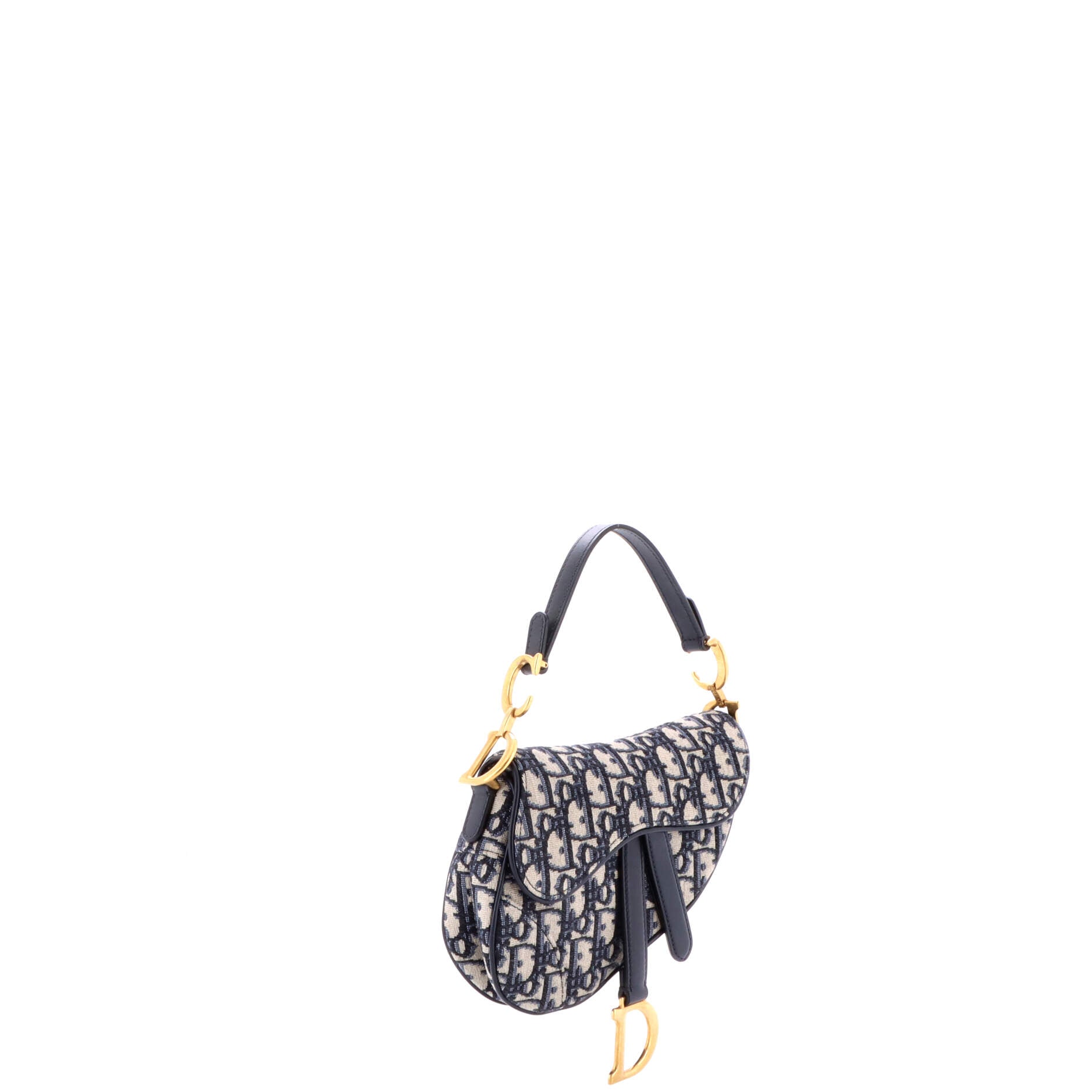 Saddle Handbag Oblique Canvas Mini