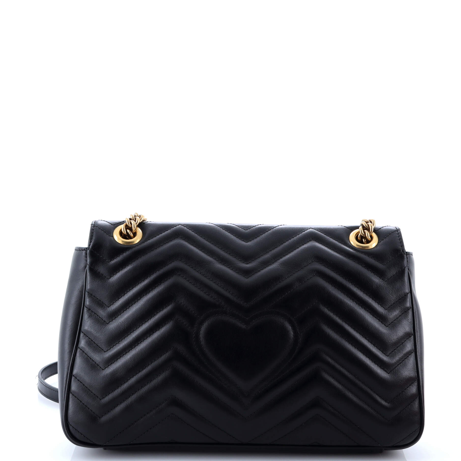 GG Marmont Flap Bag Matelasse Leather Large