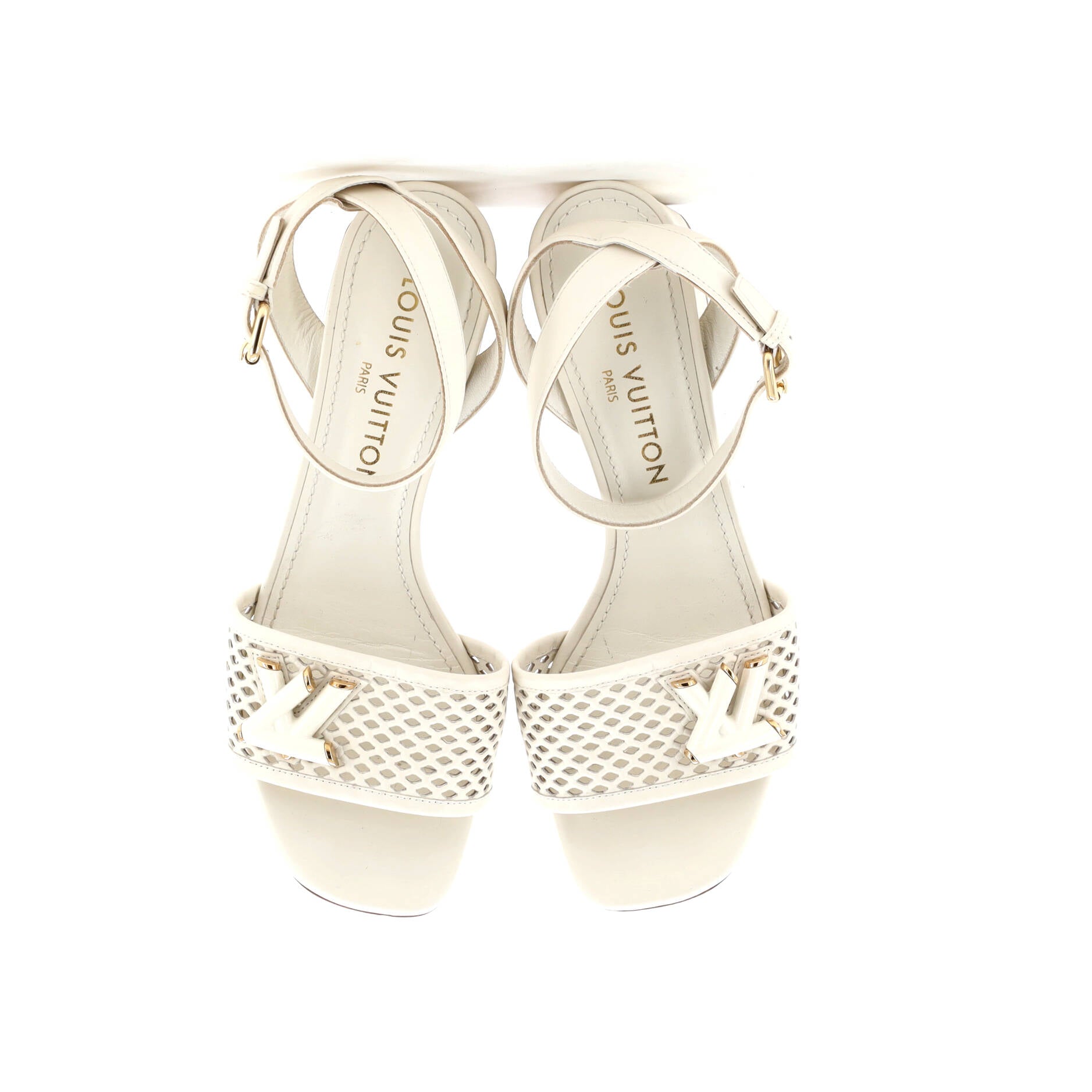 Women's Block Heel Shake Sandals Leather
