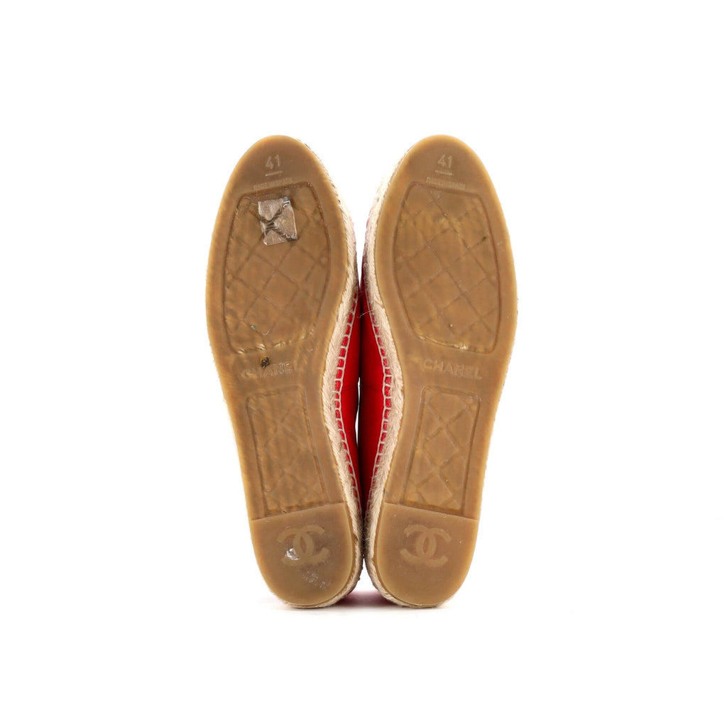 Women's CC Cap Toe Espadrilles Leather