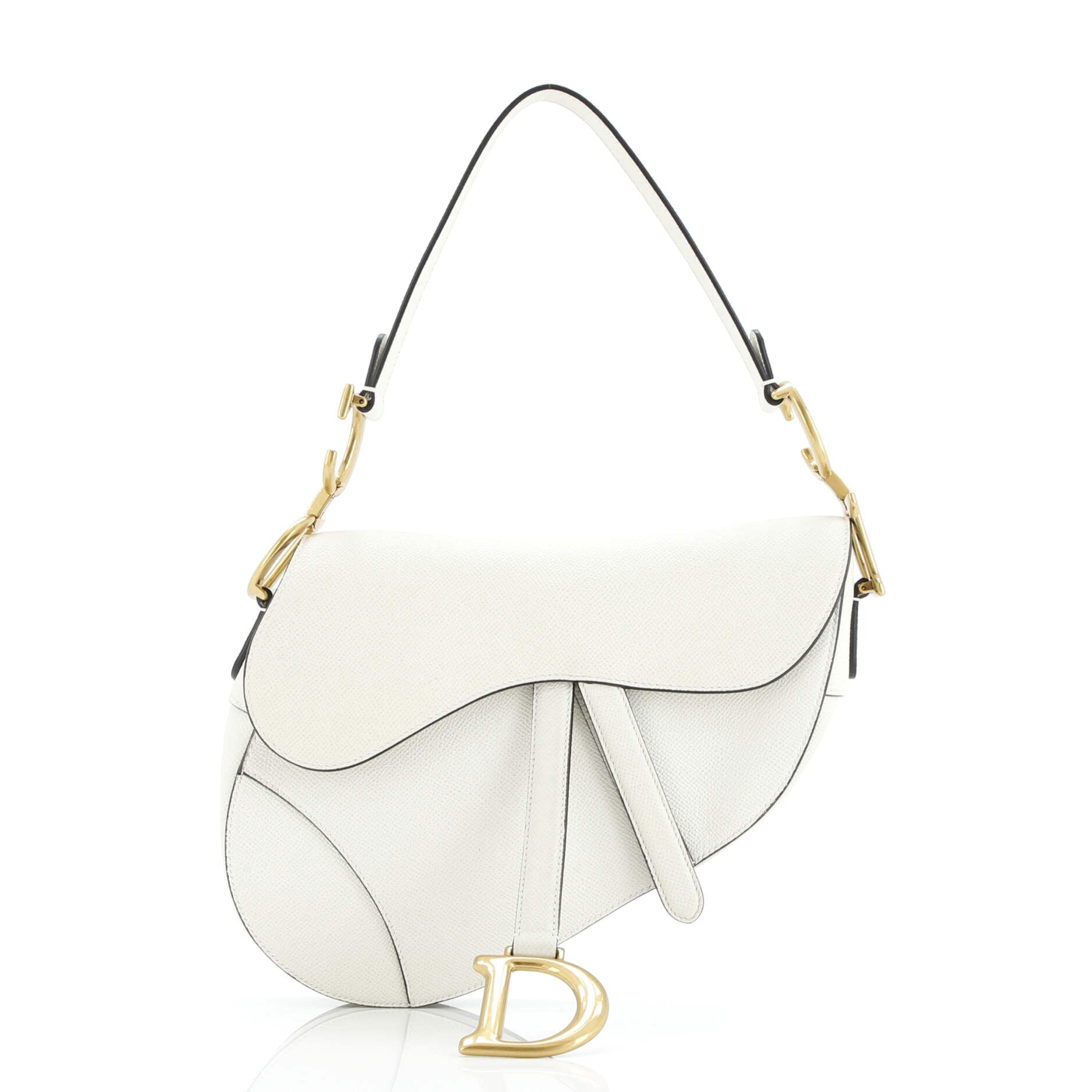 Saddle Handbag Leather Medium