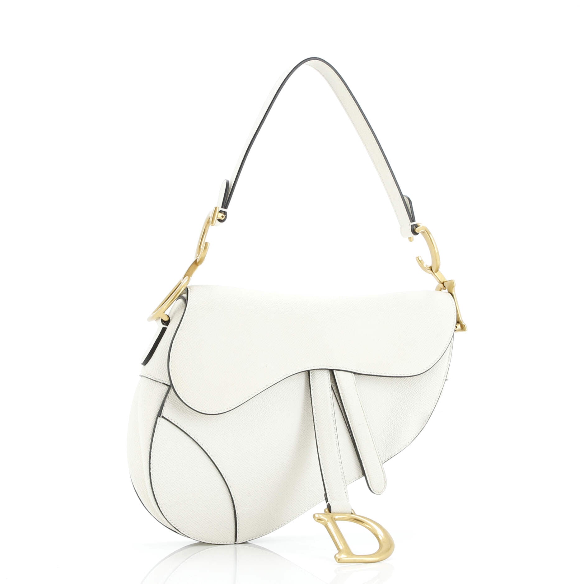 Saddle Handbag Leather Medium